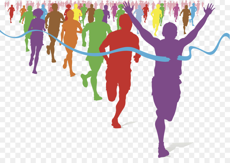 Athletic clipart fun run. The color running racing