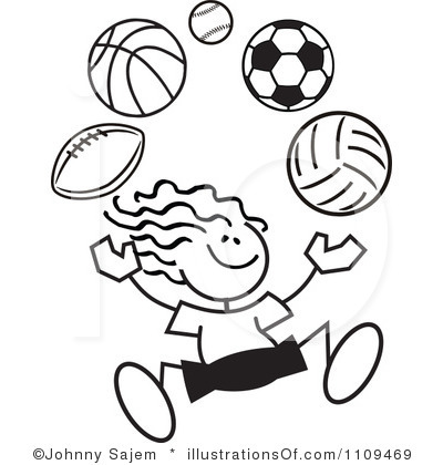sports clipart sporty
