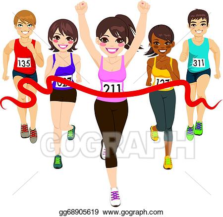athletic clipart marathon