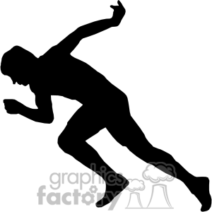 athletic clipart running man