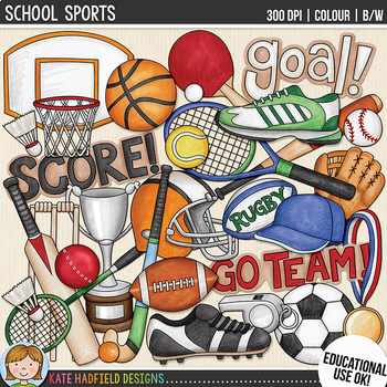 athletic clipart school sport