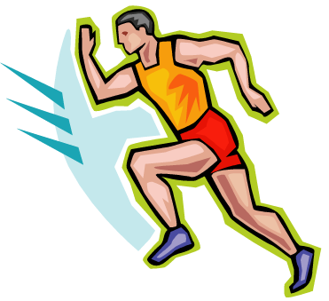 athletic clipart sports run