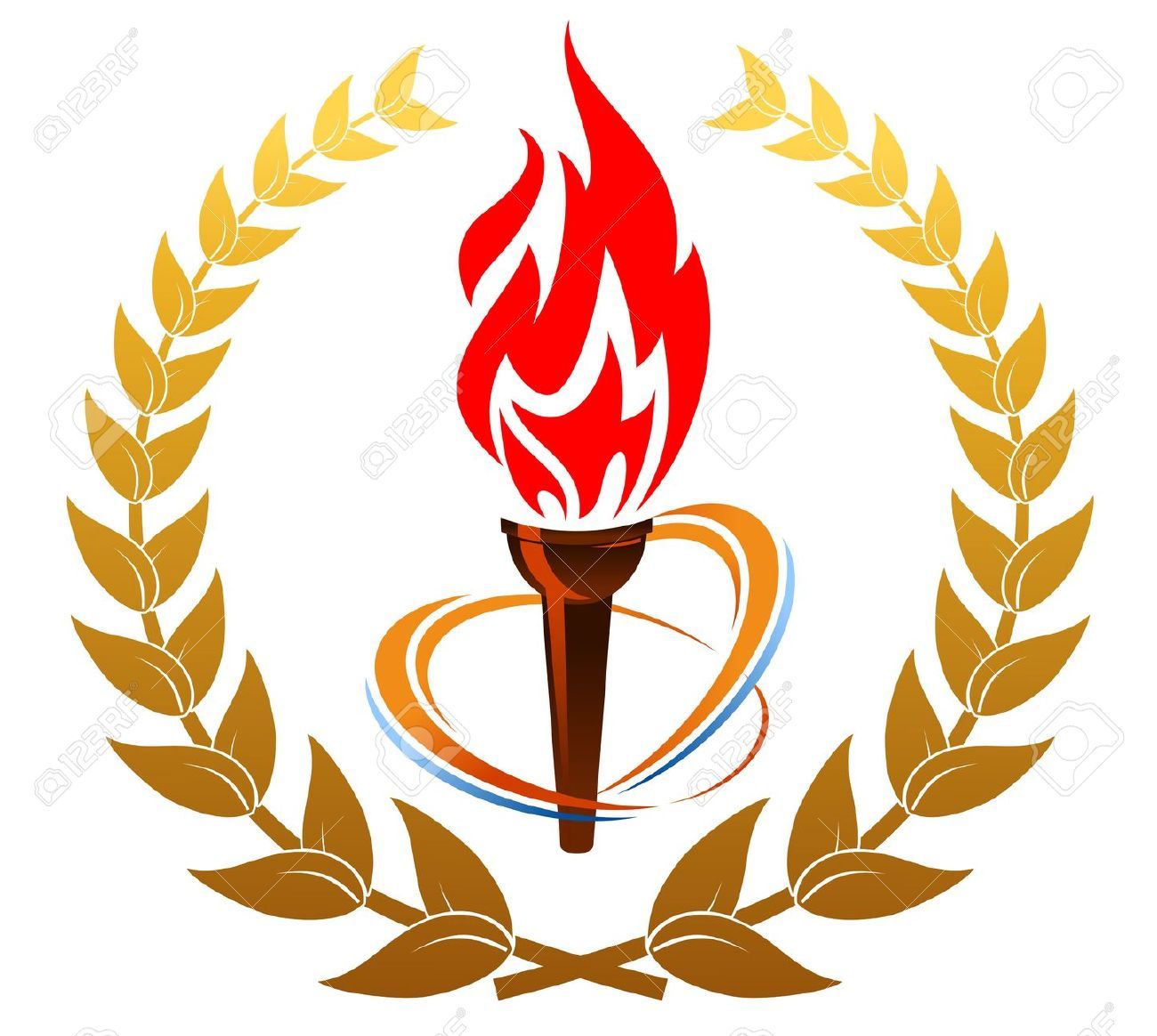 clipart flames torch flame