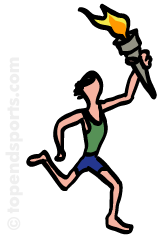 athletic clipart torch