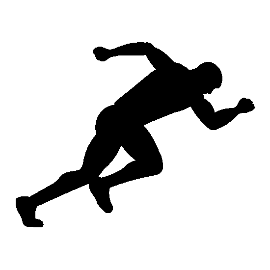 runner clipart 100m