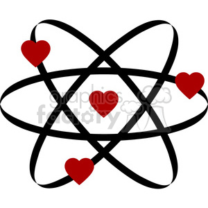 atom clipart love