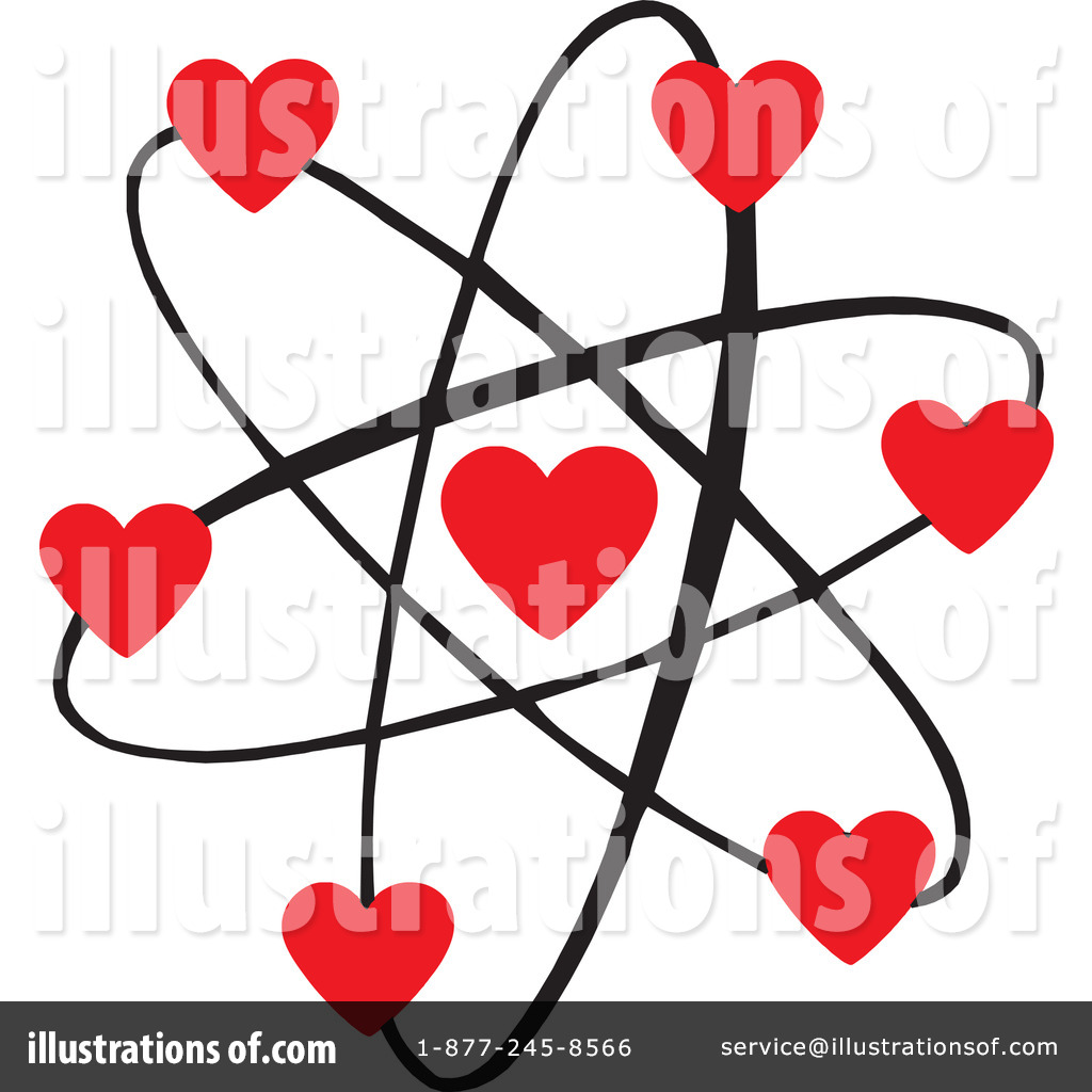 atom clipart love