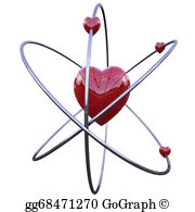 atom clipart love