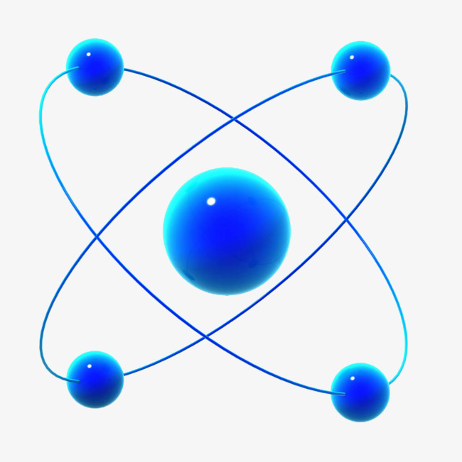 Creative trace and png. Atom clipart science technology