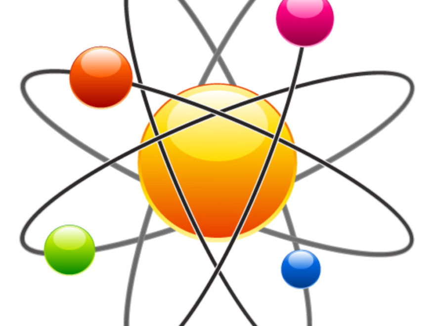 atom clipart yellow