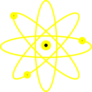 atom clipart yellow