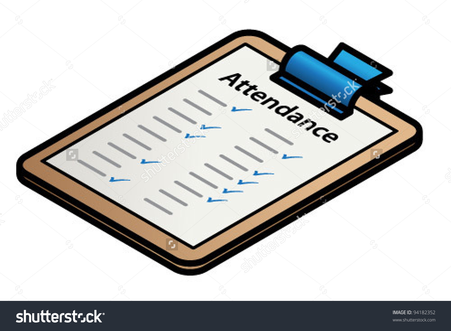 attendance clipart weekly