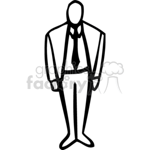 Suit clipart 9 person. Black and white man