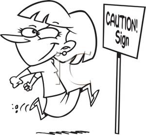 attention clipart black and white