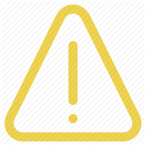 Alert caution exclamation notice. Attention clipart danger