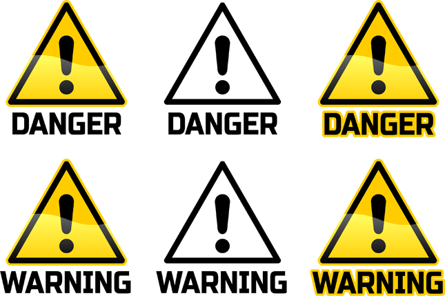 attention clipart danger symbol