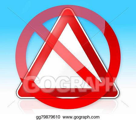Stock illustration german traffic. Attention clipart drawing