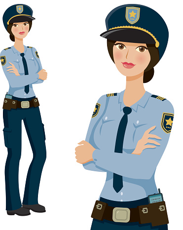 Clipart woman police. Attention joke challenge week