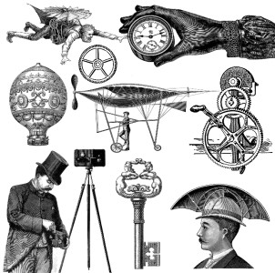 Attention clipart steampunk. Clip art look at