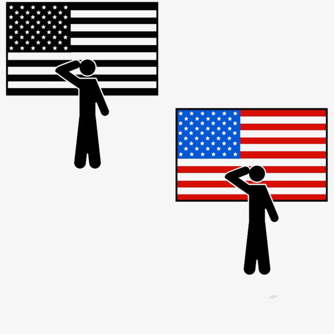 Salute man standing stand. Attention clipart text
