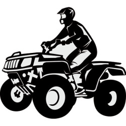 Clip art library . Atv clipart black and white
