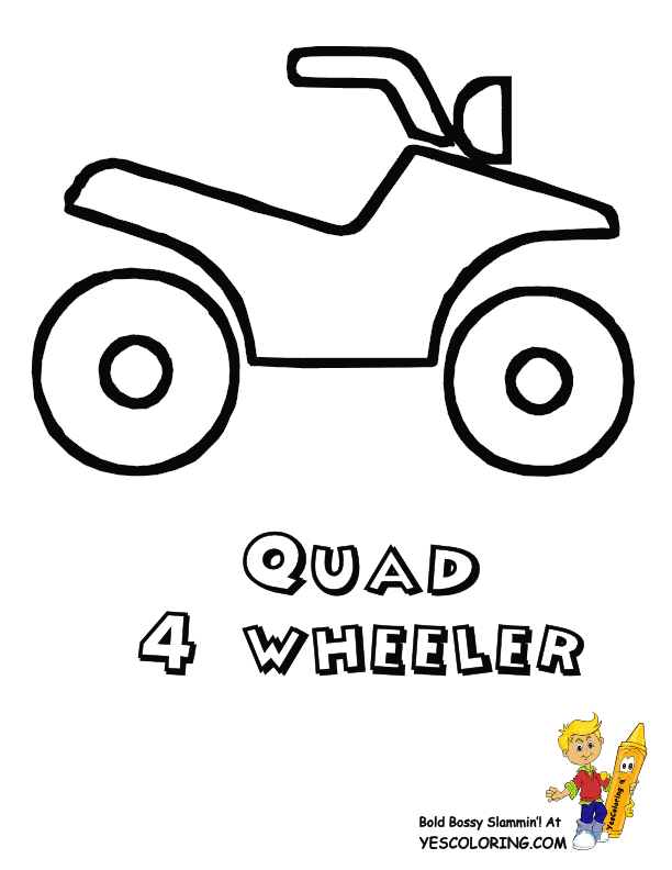 Free how to draw. Atv clipart drawing