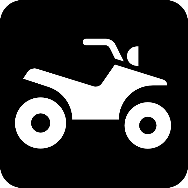 All terrain vehicle clip. Atv clipart vector
