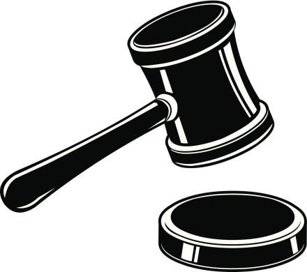 gavel clipart sold