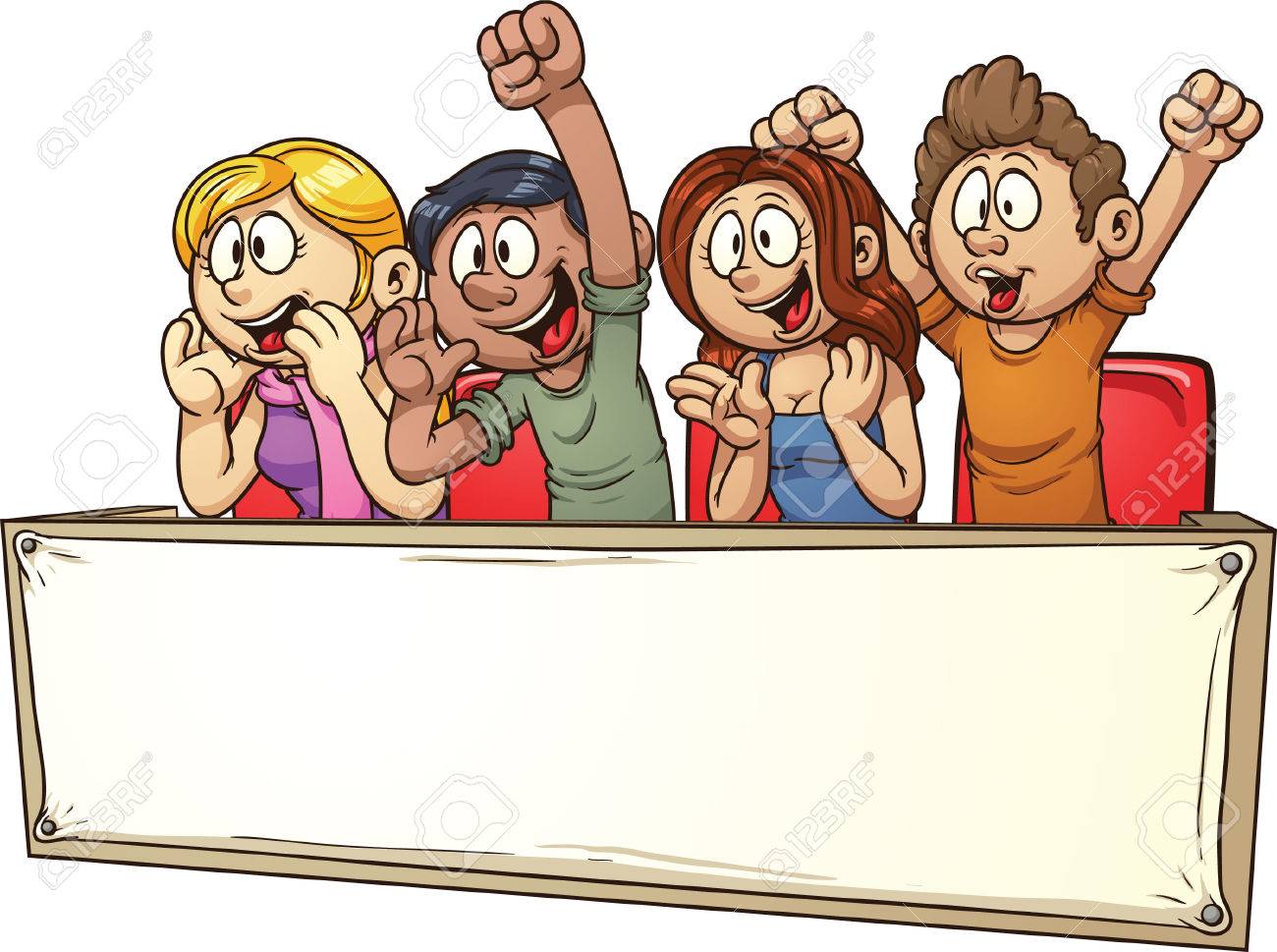 Free download best . Audience clipart cartoon