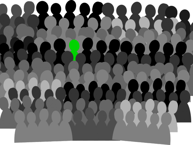 audience clipart large crowd