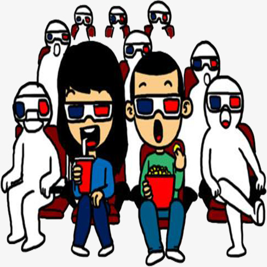 Watch the cartoon png. Audience clipart movie audience