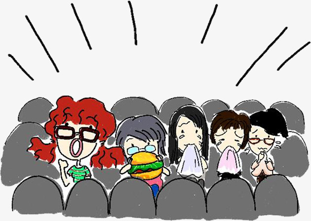 Watch the cartoon png. Audience clipart movie audience