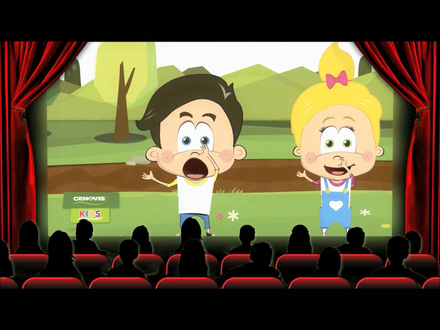 Audience clipart movie audience. Cenovis twins yummo land