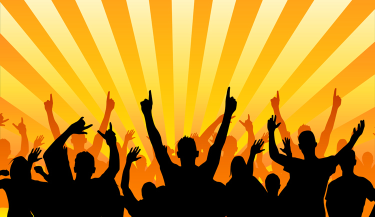 Audience clipart people. Free group cheer cliparts