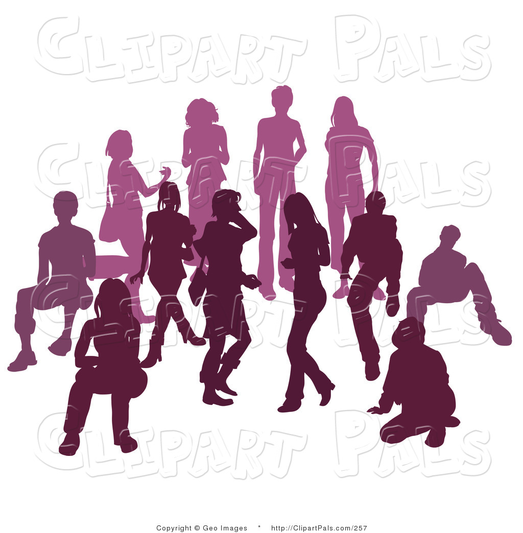 audience clipart row person