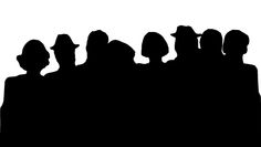 audience clipart silhouette