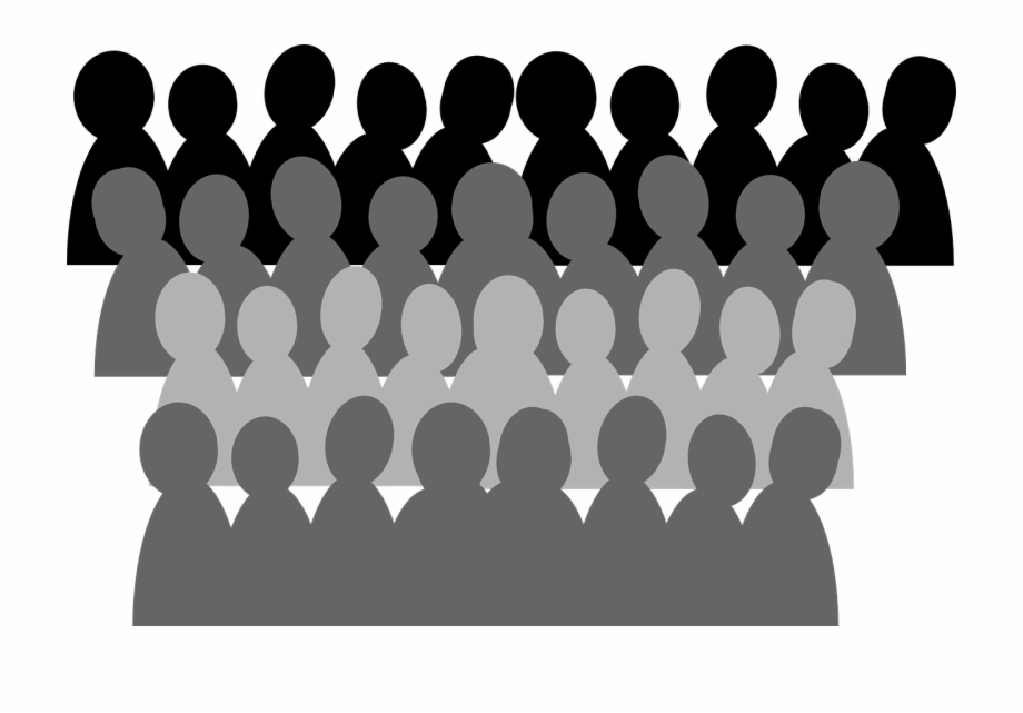 crowd clipart mass person