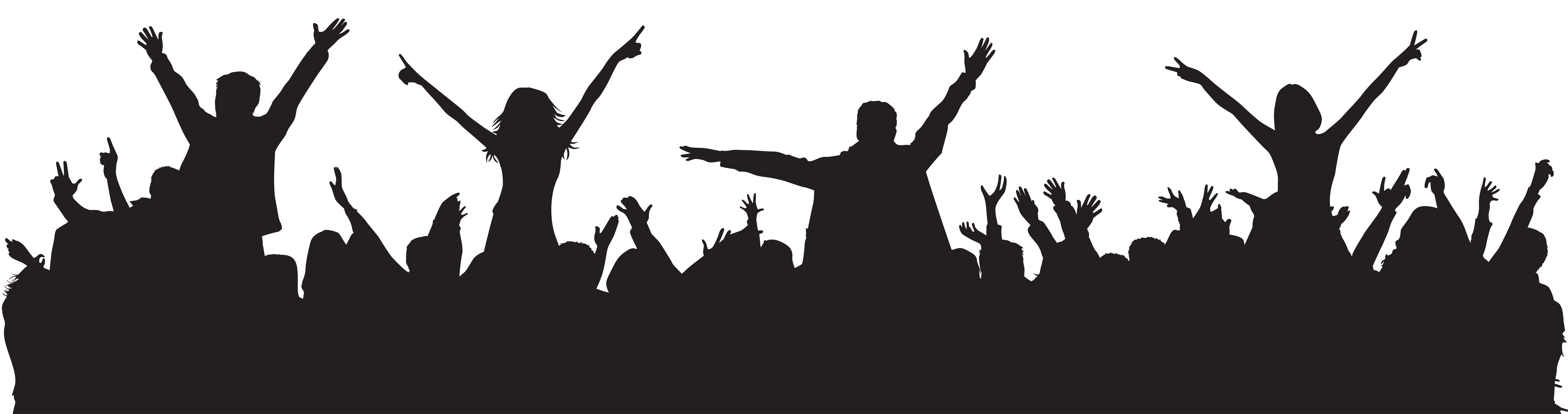 Party people silhouette png. Person clipart celebration
