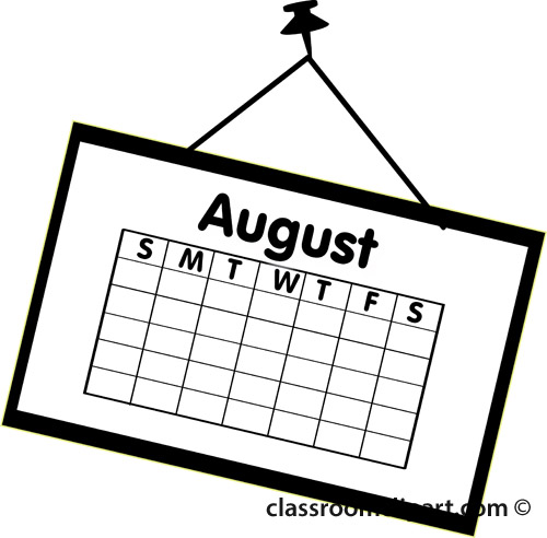 august clipart animated