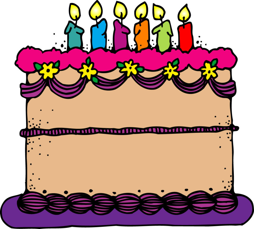 August clipart birthday cake. Free images with candles