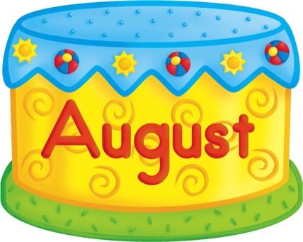  collection of high. August clipart birthday cake