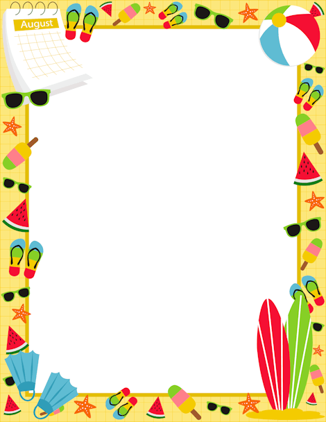 august clipart boarder