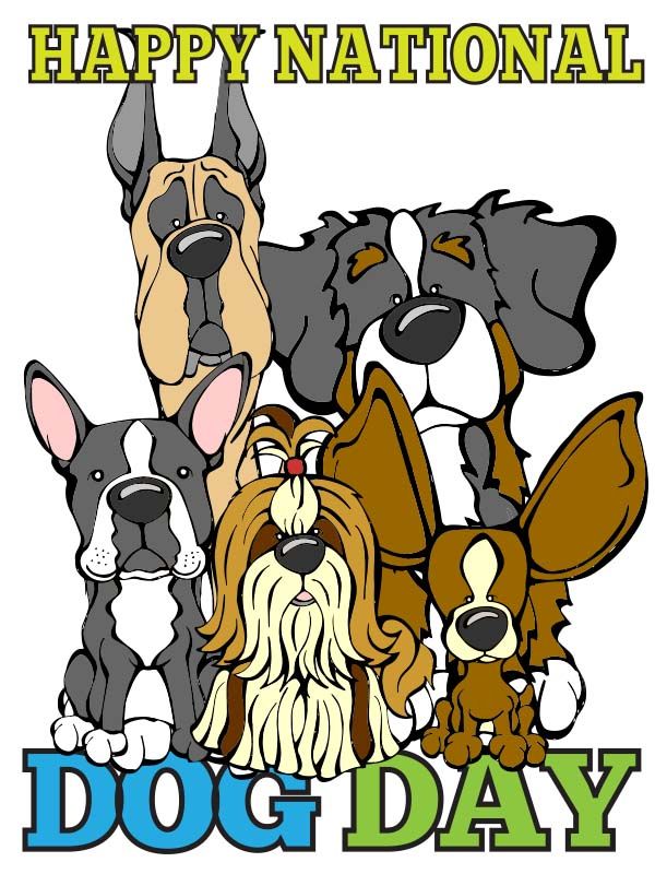August clipart dog day.  best national images