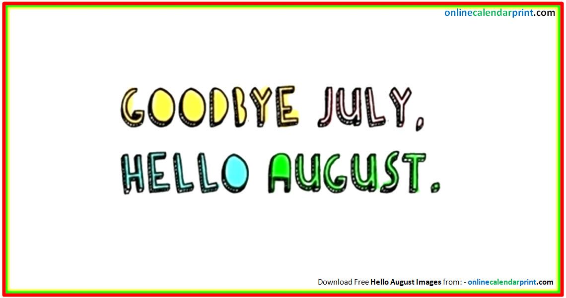 august clipart goodbye