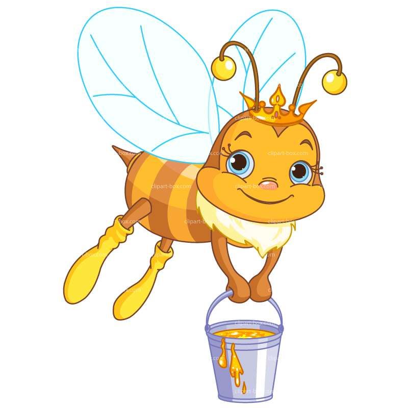 august clipart honey bee