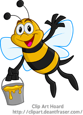 Hoard honey bee. Bees clipart clip art