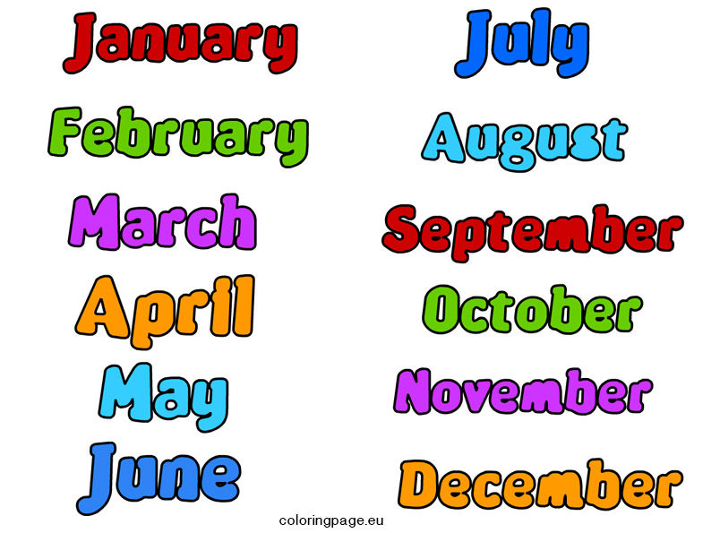 august clipart month year
