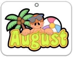august clipart monthly