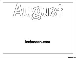 august clipart name