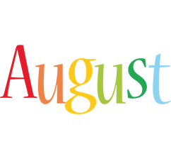 august clipart name